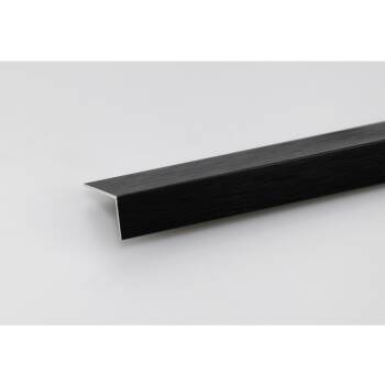 Cornier aluminiu 10x10mm 2m negru periat