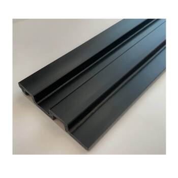 Riflaj decorativ din PVC negru 2900x120mm